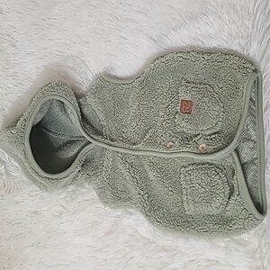 Rachel Zoe Infant's Sage‎ Fleece Button Up Vest with Hood -& Pockets Size 6/9M